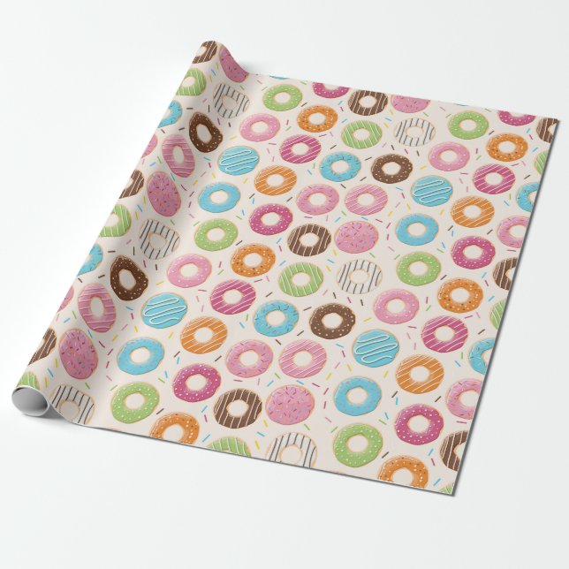 Doughnuts Wrapping Paper (Unrolled)
