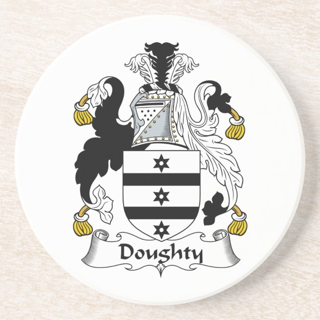 Doughty Family Crest Coaster (Front)
