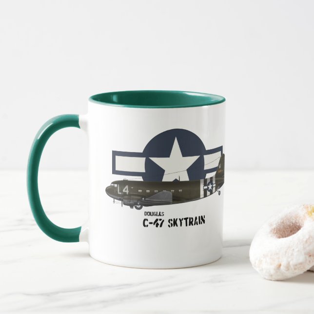 Douglas C-47 Skytrain Mug (With Donut)