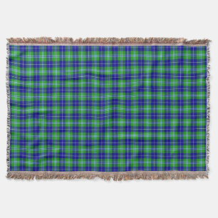 Douglas Clan Scottish Tartan Plaid Throw Blanket