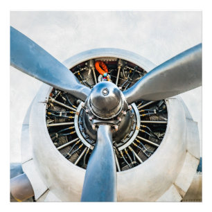 Douglas DC-3 Aircraft. Propeller Photo Print