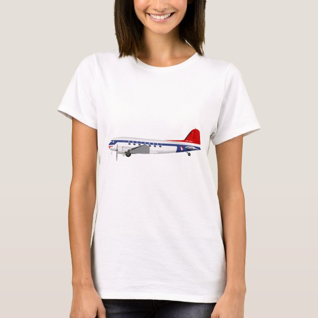 Douglas DC-3 Skytrain Northwest Airlines T-Shirt (Front)