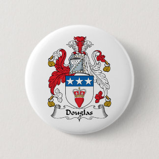Douglas Family Crest 6 Cm Round Badge