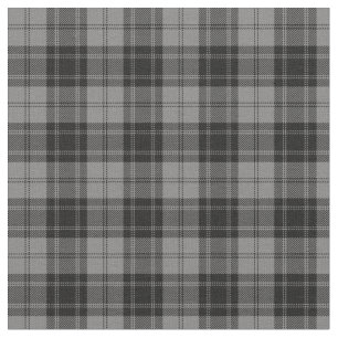 Douglas Grey Tartain Plaid Black Gray Fabric