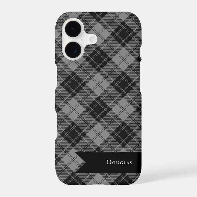 Douglas Grey Tartain Plaid Black Grey (Back)