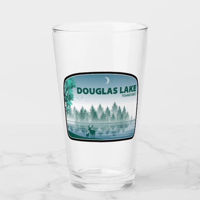 Douglas Lake Tennessee Deer Glass (Front)