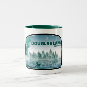 Douglas Lake Tennessee Deer Two-Tone Coffee Mug
