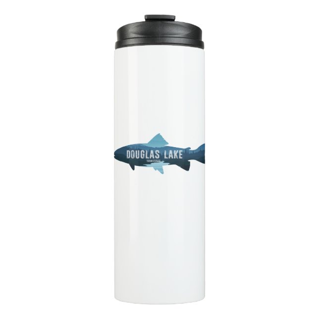 Douglas Lake Tennessee Fish Thermal Tumbler (Front)