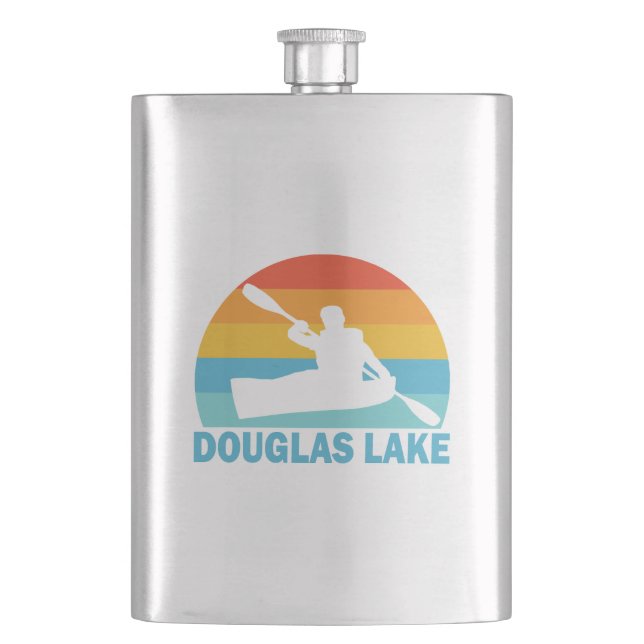 Douglas Lake Tennessee Kayak Hip Flask (Front)
