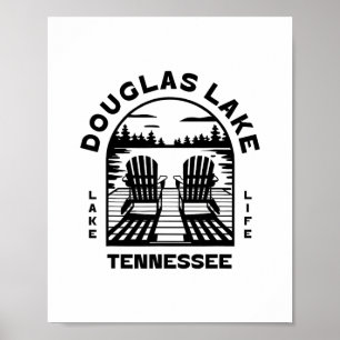 Douglas Lake Tennessee Outdoors Vintage 2 Poster