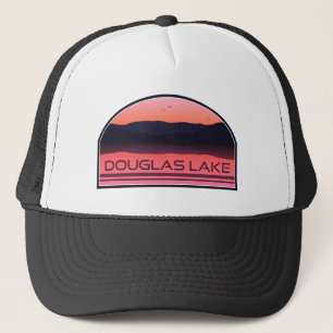 Douglas Lake Tennessee Red Sunrise Trucker Hat