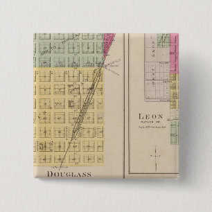 Douglas, Leon, Wingate, and Latham, Kansas 15 Cm Square Badge