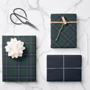 Douglas Modern Original Scottish Tartan Wrapping Paper Sheet