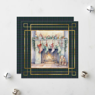 Douglas Modern Scottish Tartan Christmas Holiday Card