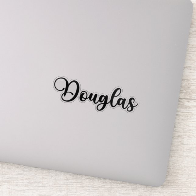 Douglas Name - Handwritten Calligraphy (Detail)