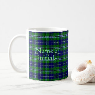 Douglas Official Tartan with monogram / name Coffee Mug