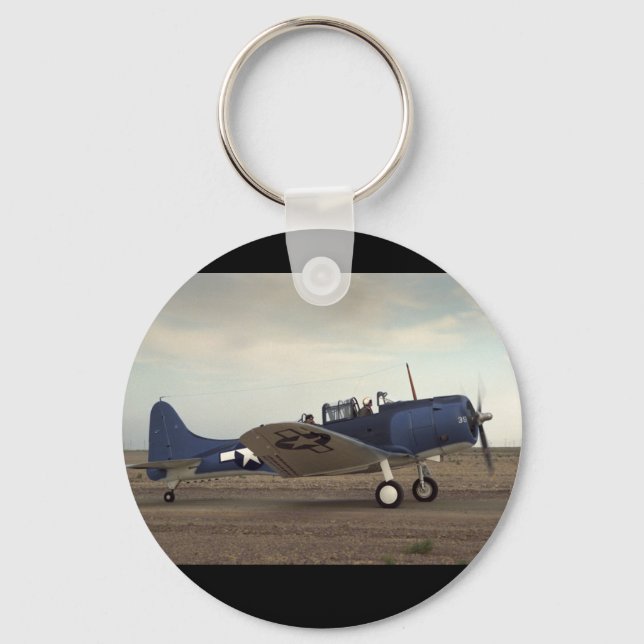 Douglas, SBD Dauntless,_Classic Aviation Key Ring (Front)