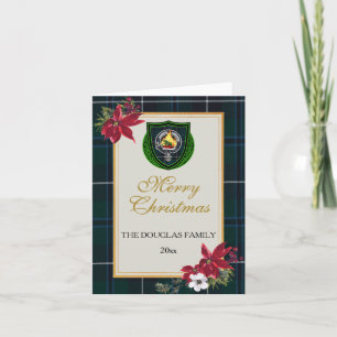 Douglas Scottish Clan Tartan & Crest Card