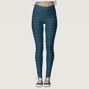 Douglas Scottish Tartan Plaid Leggings