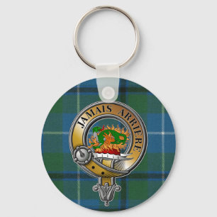 Douglas Tartan & Badge Key Ring