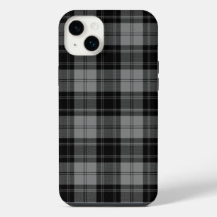 Douglas tartan black grey plaid iPhone 14 plus case