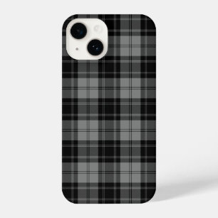 Douglas tartan black grey plaid iPhone 14 case