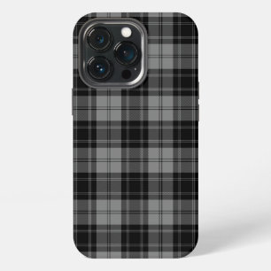 Douglas tartan black grey plaid iPhone 13 pro case