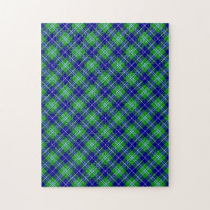 Douglas Tartan Plaid Pattern Jigsaw Puzzle
