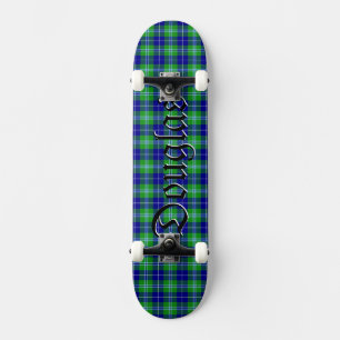 Douglas Tartan Scottish Plaid Pattern Skateboard