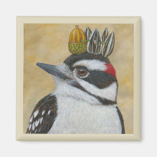 Douglas the downy woodpecker magnet