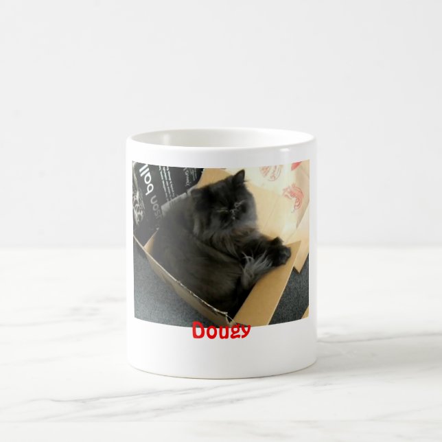 Dougy the Persian cat Coffee Mug (Center)