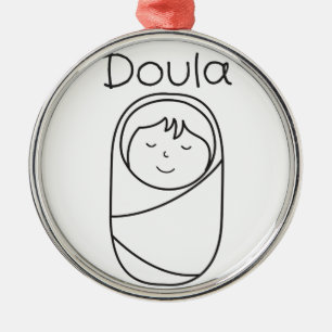 Doula and Baby- Doula Gift Metal Tree Decoration