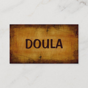 Doula Antique Business Card