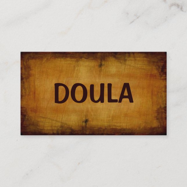 Doula Antique Business Card (Front)
