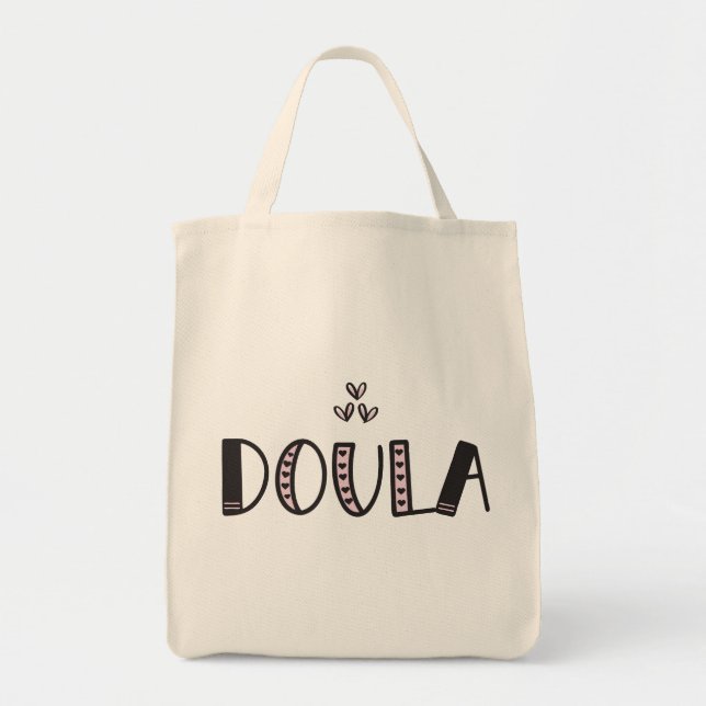 Doula Birth Labor Assistant Delivery Baby Catcher Tote Bag (Front)