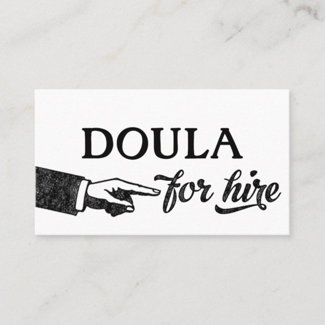 Doula Business Cards - Cool Vintage (Front)