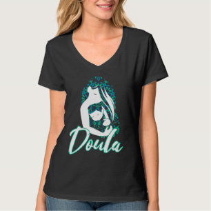Doula Flower Floral Birth Coach T-Shirt