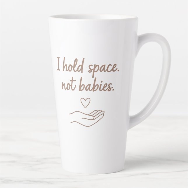 Doula gift for birthday christmas or thank you  latte mug (Right)