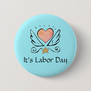 Doula Heart And Wings It's Labour Day Pin