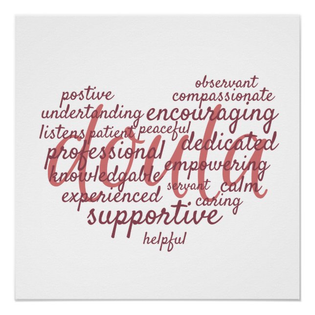 Doula Heart Poster (Front)