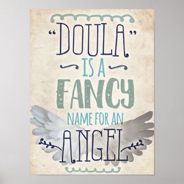 Doula is an angel poster (Front)