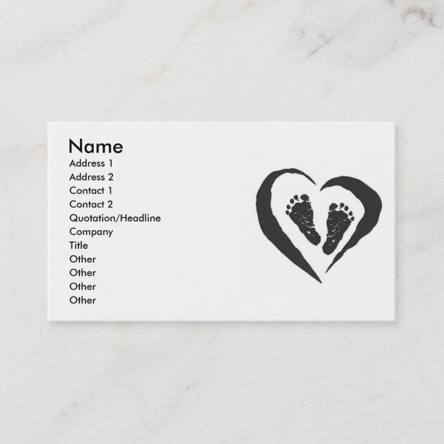 Doula Midwife  Business Card (Front)