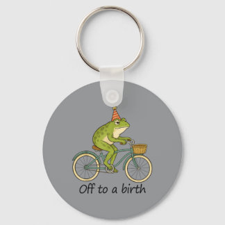Doula Midwife Ld Nurse Childbirth Frog Meme Off To Key Ring