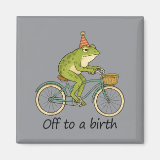 Doula Midwife Ld Nurse Childbirth Frog Meme Off To Magnet