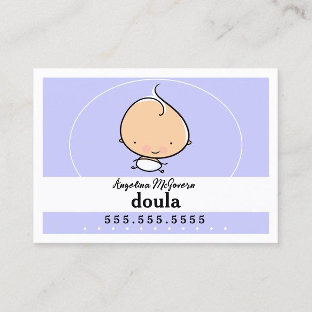 Doula Midwife Paediatrician Child Care Babysitting Business Card (Front)