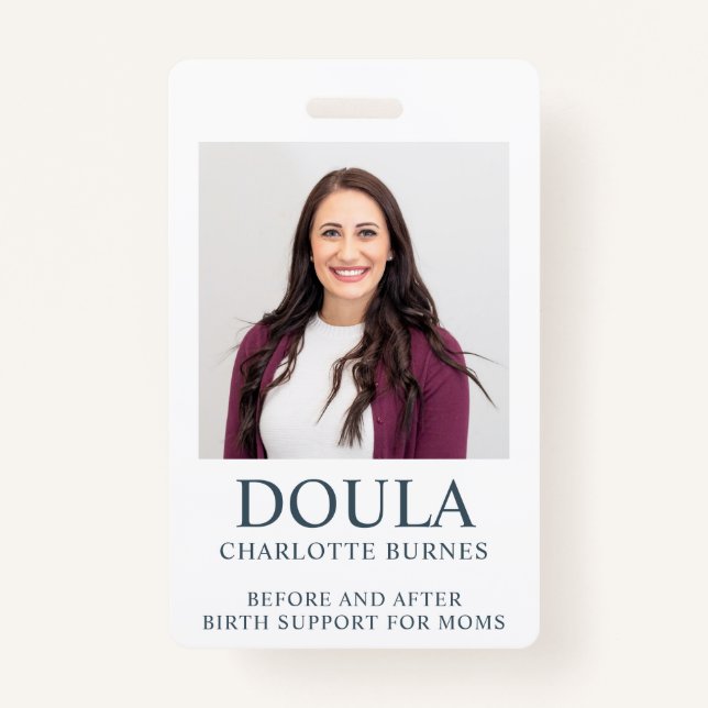 Doula Photo ID Badge (Front)