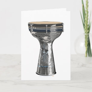 Doumbek Drum Greeting Card Darbuka Tombak Tabla