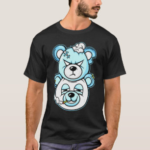 Douple Bear Graphic Match Jordan 11 Low Legend Blu T-Shirt