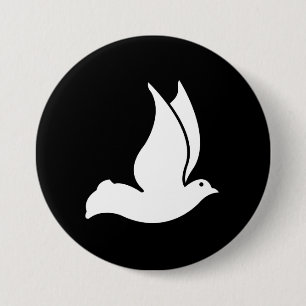 Dove 7.5 Cm Round Badge