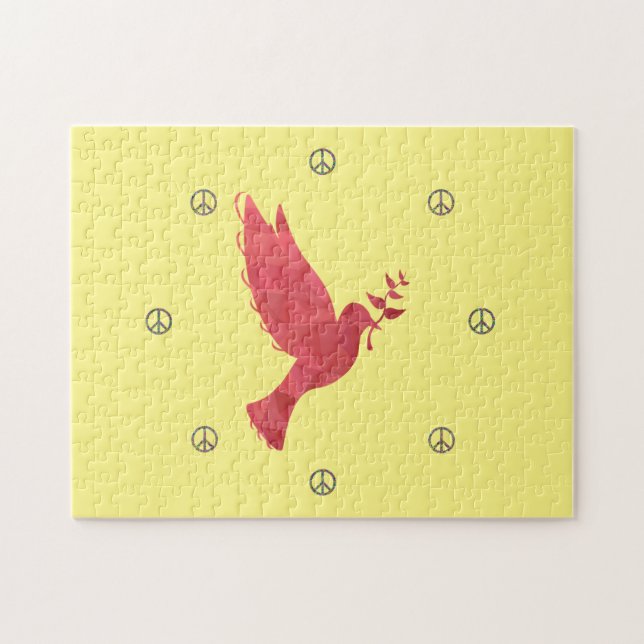 Dove and Peace Signs Jigsaw Puzzle (Horizontal)